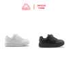 Kids black and white velcro school shoes by Kappa