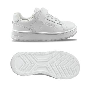 Kids black and white velcro school shoes by Kappa
