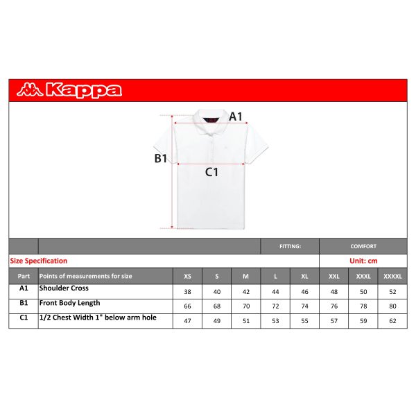 [Kappa] Men’s Comfort Fit Polo Shirt – KN4PL889-WHT - Kappa Singapore